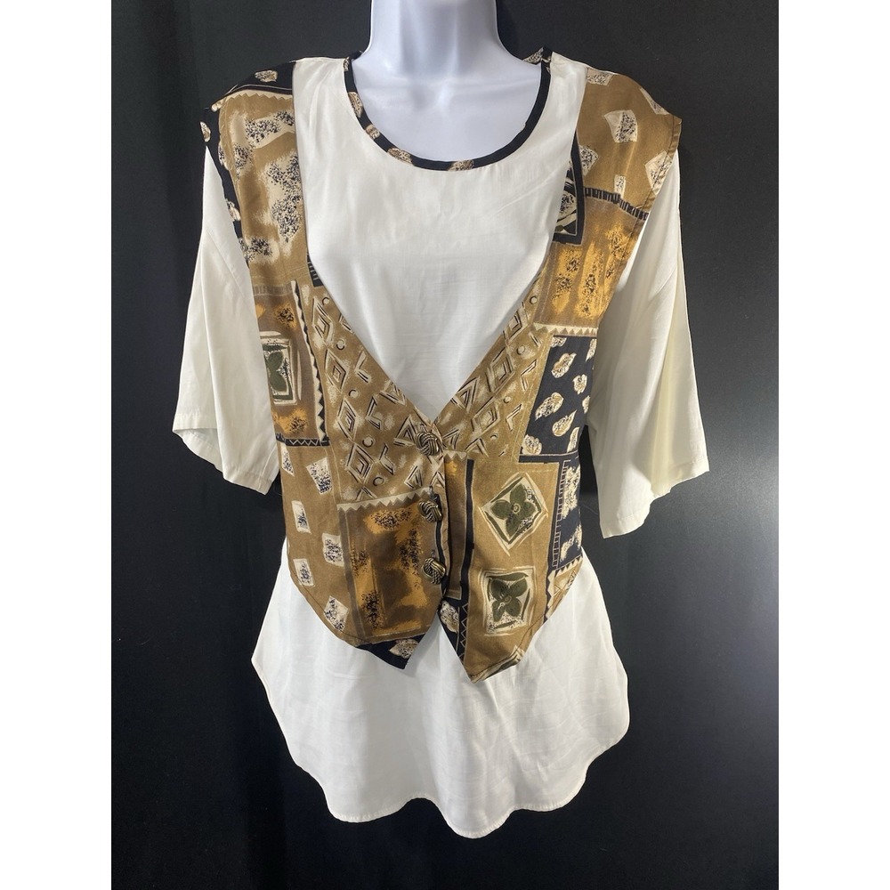 Connections Related Separates Womens 80's Vintage Shirt Size Medium Fly Girl Fun